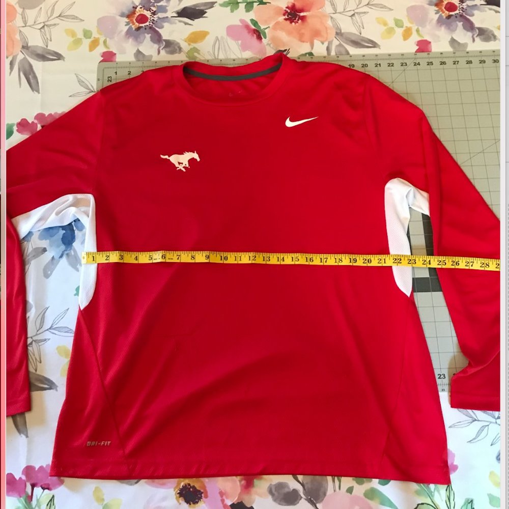 Mens Long-sleeved SMU Nike DriFit Shirt XXL - Picture 3 of 3